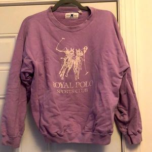 Vintage Polo by Ralph Lauren purple crew sweatshirt